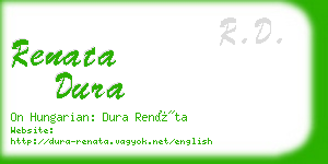 renata dura business card